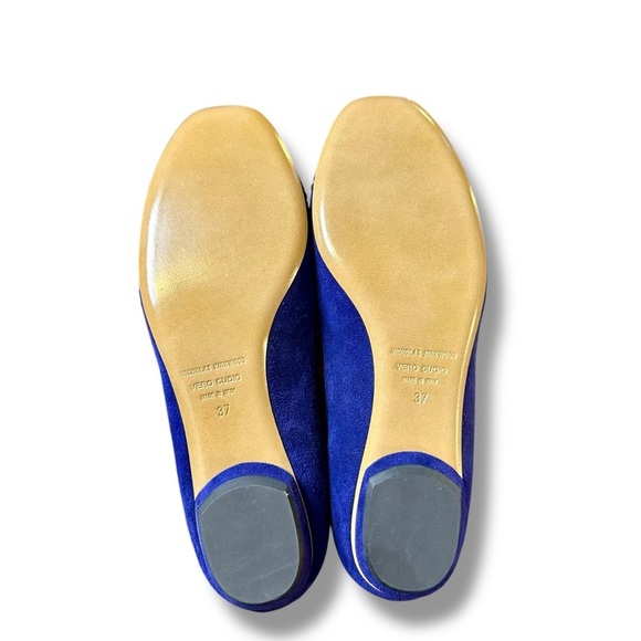 NWT Nicholas Kirkwood Blue Suede & Snakeskin Cap Toe Loafers Size 7 ASO Beatrice - Picture 14 of 16